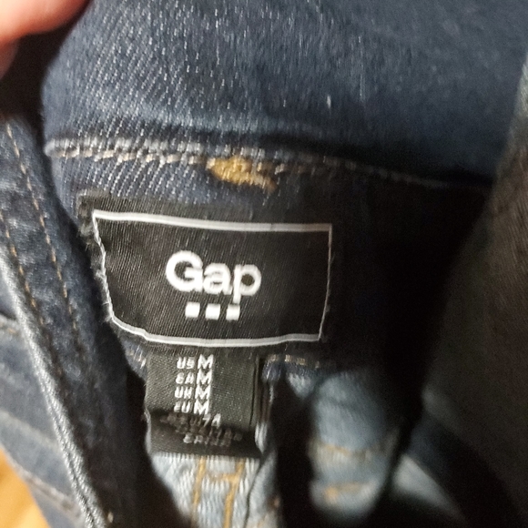 GAP DENIM STRETCH CROP OVERALLS - Picture 5 of 8